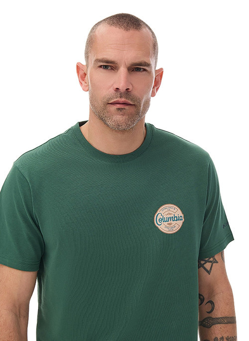 CS0416 Csc M Button Stamp Scrıpted Ss Erkek T-Shirt