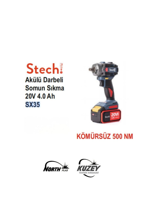 Stech Akülü Darbeli Somun Sıkma 20V 4 Ah Sx35