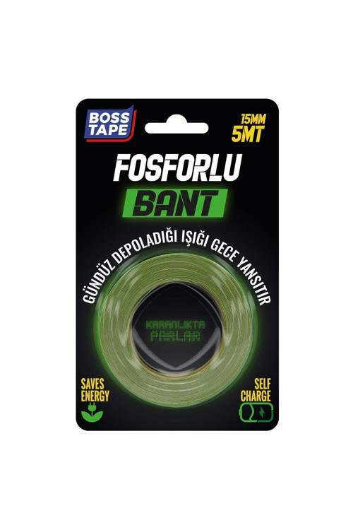 Gece Parlayan Fosforlu Fotolümen Bant En:15Mm Boy:5Mt