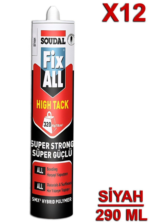 Soudal Fix All High Tack 290 Ml Beyaz (12 Adet)