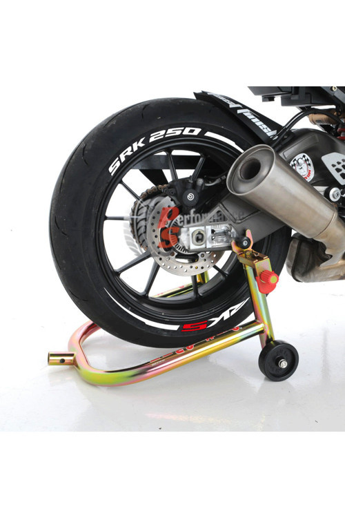 Motorsiklet Rks Srk 250 + Şerit Lastik Yazısı Lastik Stikeri 16-19 İnç Arası Uyumlu Lastik Sticker