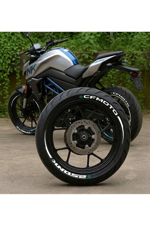 Motorsiklet 250Nk Lastik Yazısı Lastik Stikeri Cf Moto Tam Set 2 Lastik Sag Ve Sol Taraf Yapıştırıcı Dahil