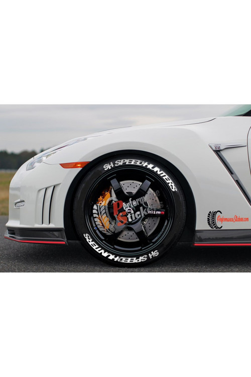 Speedhunters Lastik Yazısı Araç Lastik Stikeri Tüm Lastik Yanaklarına Uyumlu 31Mm Büyük Boy 8Adet