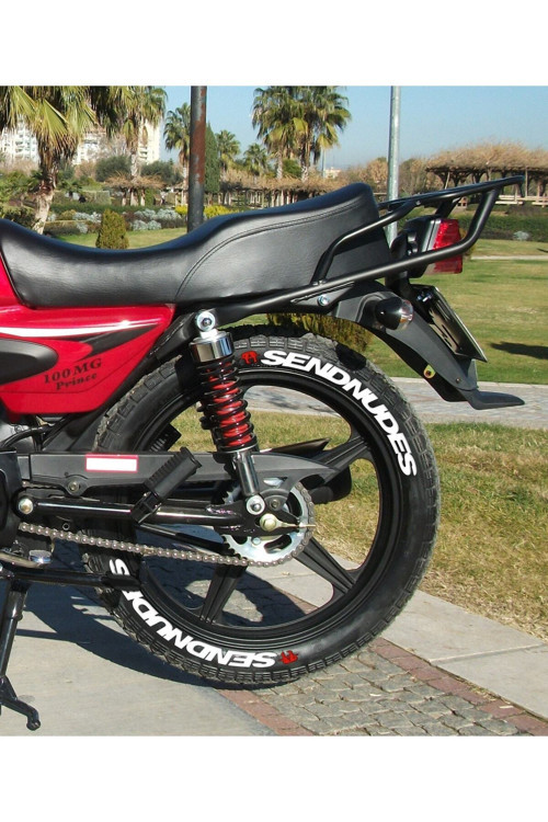 Motorsiklet Send Nudes Lastik Sticker Mondial Falcon Rks Uyumlu Lastik Yanağı Yazısı Stiker 8 Adet