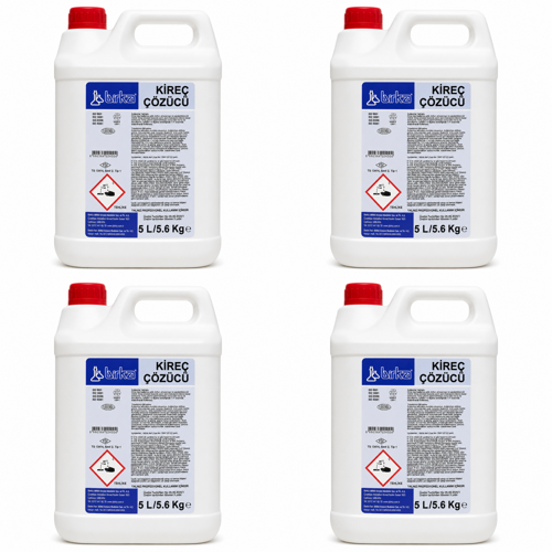 Kireç Çözücü 4 Adet x 5 Litre Profesyonel Temizlik Ürünü