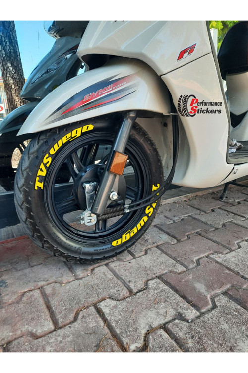 Tvs Motorsiklet Scooter Lastik Sticker Lastik Yazısı Stiker 8 Adet