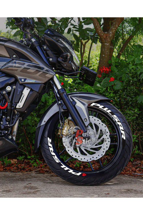 Motosiklet Pulsar Lastik Sticker Seti 15-19İnç Uyumlu Lastik Yazısı Dekor Lastik Stiker 8Adet