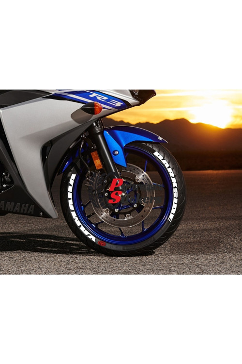 Yamaha Darkside Motorsiklet Lastik Sticker Lastik Yazısı Stiker 4 Adet