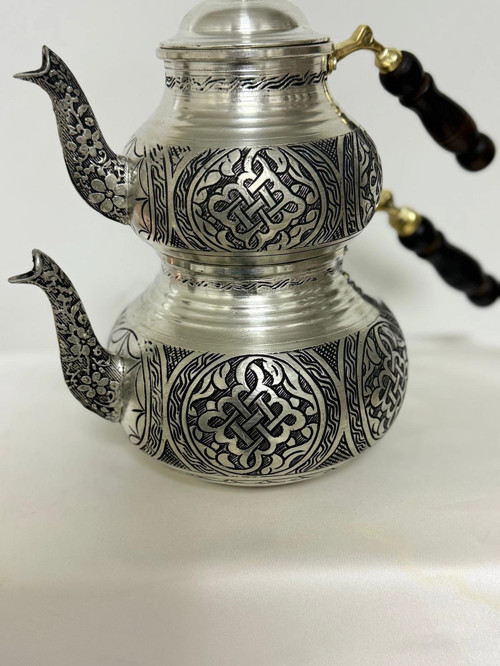 Çaydanlık İşlemeli Model 1 Kalaylı
