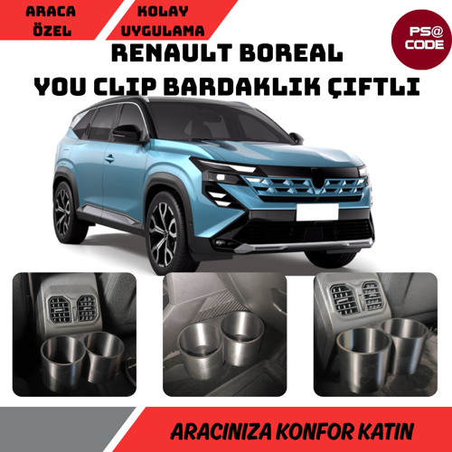 Renault Boreal You Clip Bardaklık İkili-Çift