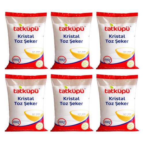 Toz Şeker 2 kg x 6 Adet