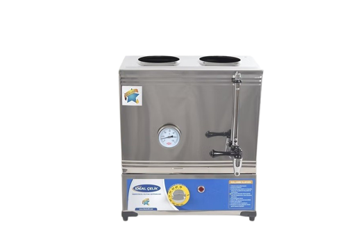 40'lik Elektrikli 30 lt 2 Demlikli Çay Kazanı Çay Ocağı