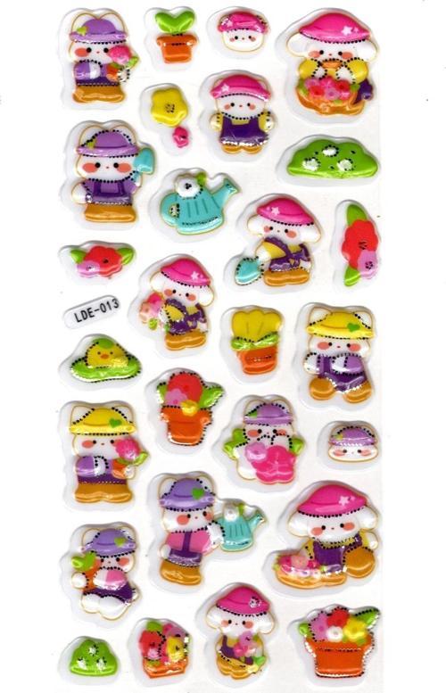 Sticker Kabartmalı Stiker Defter Planlayıcı Etiket (Lde013)-19x9cm - Bahçıvan Tavşan
