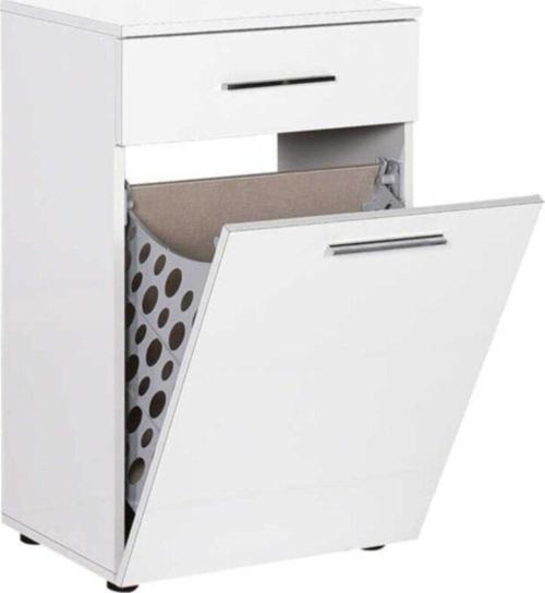 Adore Diamond Çamaşır Sepetli Ve Çekmeceli Çok Amaçlı Dolap Mdl-511-pb-1 Lake Beyaz