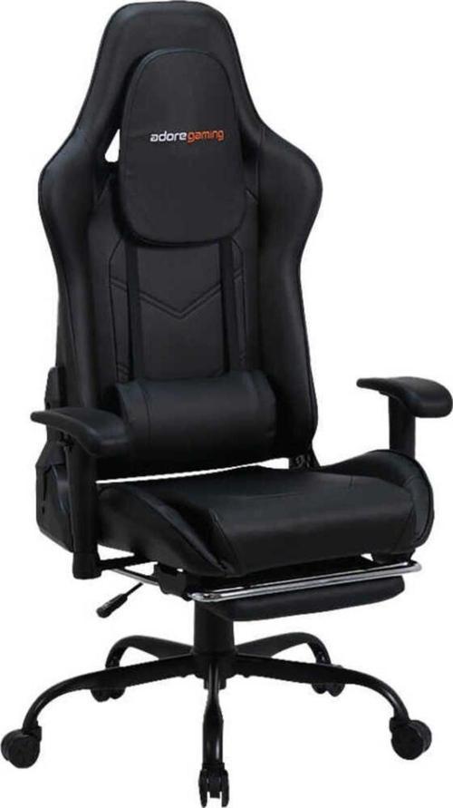 Adore Gaming Combo Profesyonel Oyuncu ve Çalışma Koltuğu-Siyah 71x130-139,5x58 cm (GxYxD)