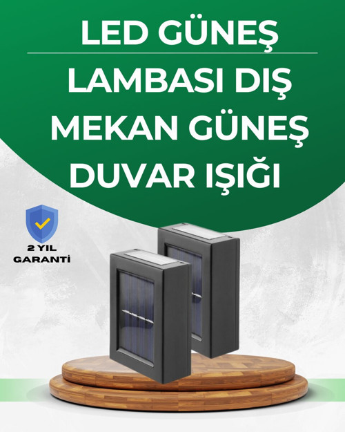 Şeffaf Abajurlu Duvar Tipi Solar Işık - TEOLSA9266-8128