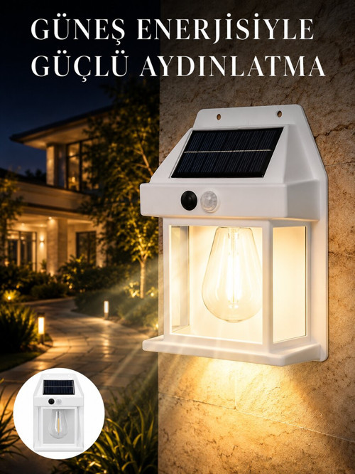 Sensörlü Solar Led Dış Duvar Aydınlatma Yeni Nesil - TEOLSA7853-8255