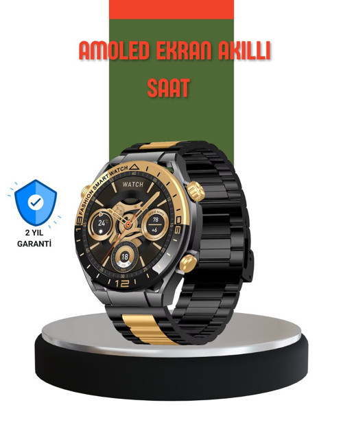 Amoled Ekran Akıllı Saat Bluetooth 5.1 Çağrı Destekli 3 Bileklikli - TEOLSA9818-9485