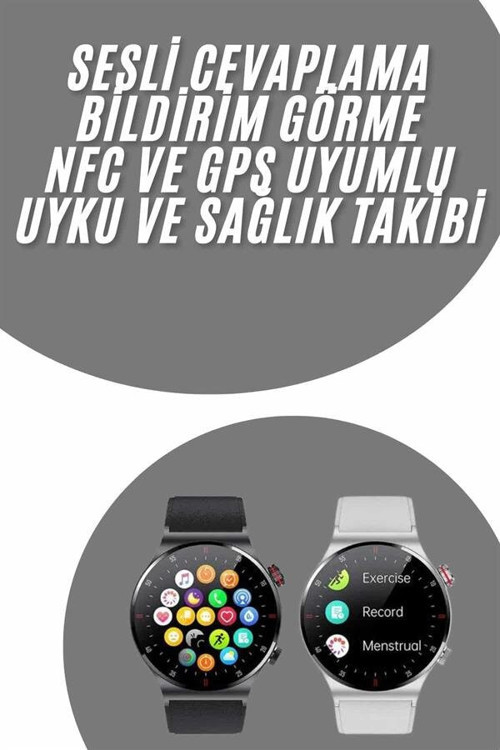 Akıllı Saat Uyku ve Sağlık Takibi NFC Uyumlu Bluetoooth Bağlantılı Android İ - TEOLSA8471-6