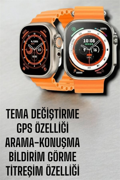 Suya ve Toza Dayanıklı 45 MM Akıllı Saat Bildirim ve Cevapsız Çağrı Görünt - TEOLSA3823-1