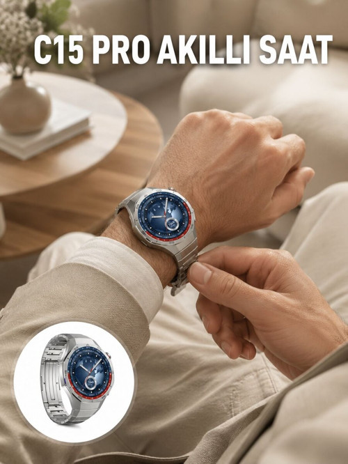 Dayanıklı Kordonlu Şarjlı Akıllı Saat Yeni Nesil - TEOLSA9813-9547