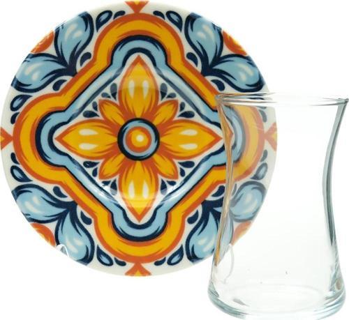 Tulu Heybeli 6 Kişilik 12 Parça Çay Seti 160 ml