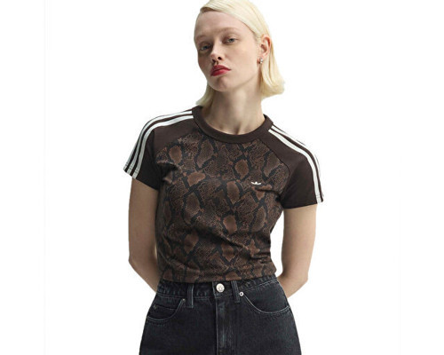 CALI TEE Kadın Günlük Tişört KX1889 Kahverengi