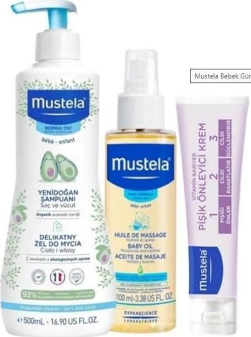 Bebek Günlük Çözüm Seti (500ml Yenidoğan Şamp.+50ml.Pişik Kremi+100ml.Oil)