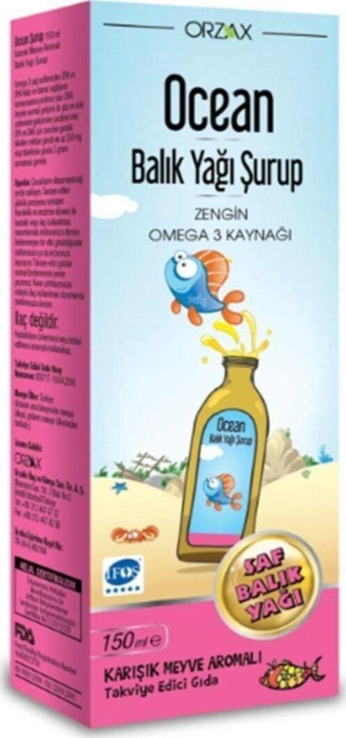 Tutti Frutti Karışık Meyve Aromalı Balık Yağı Şurup 150 ml