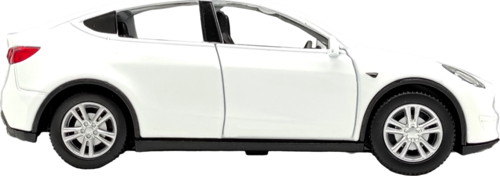 Minitro 1:36 Metal Çekbırak Sesli Işıklı Tesla Model Y FY6368-12D BEYAZ