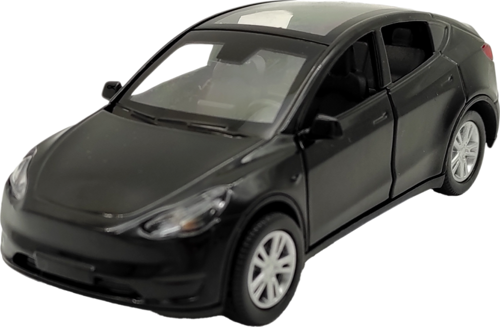 Minitro 1:36 Metal Çekbırak Sesli Işıklı Tesla Model Y FY6368-12D SİYAH