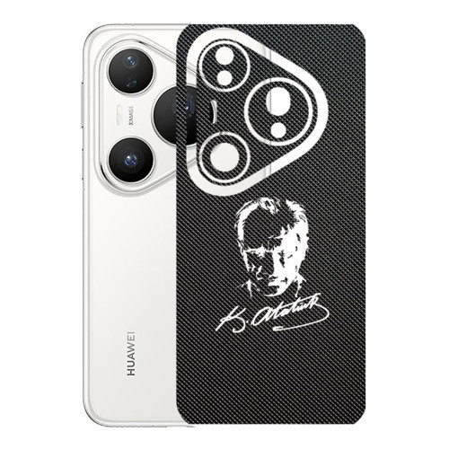 Huawei Pura 80 Pro 5G ile Uyumlu Bumper Serisi Premium Arka Kapak Kaplama(Kenarlar Yoktur!)