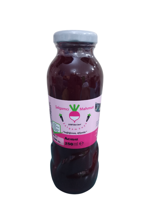 24 adet 250 ML Cam Şişede TANELİ Doğal Şalgam