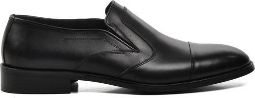 6515 Siyah Hakiki Deri Erkek Klasik Ayakkabı