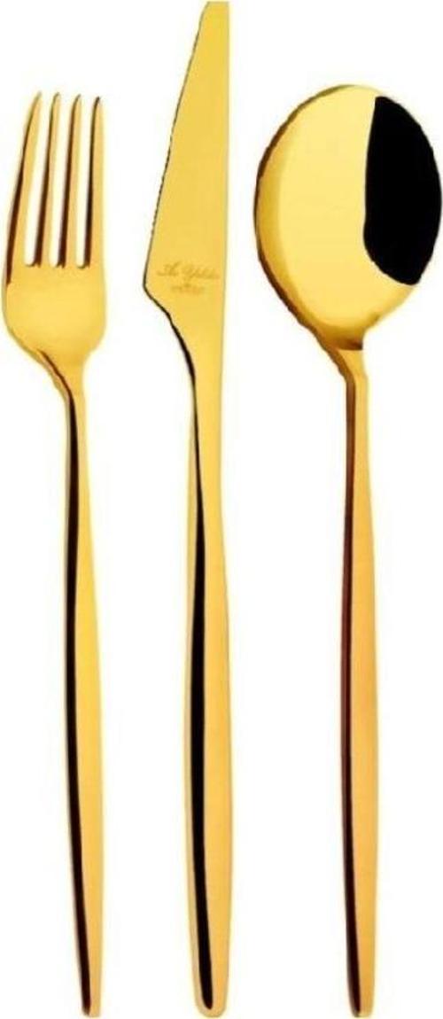 Çatal Kaşık Bıçak Takımı 84 Parça Prestıge Studio Pvd Gold