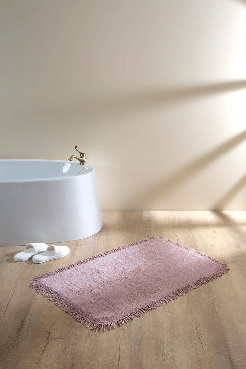 Loris %100 Pamuk Banyo Paspası Pembe 70x110