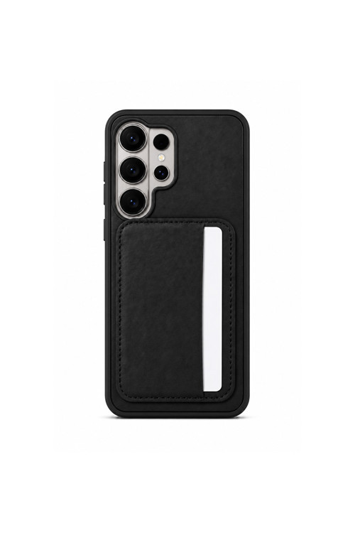 Cardx Samsung S26 Ultra Uyumlu Vegan Deri Kartlıklı Kamera Korumalı Kılıf