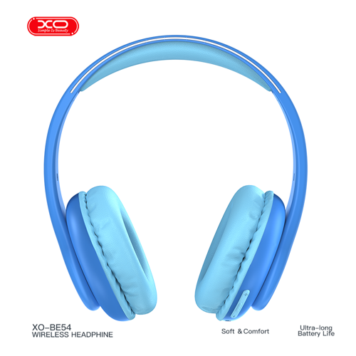 BE54 Çocuk Kablosuz Bluetooth Kulaklık, 300mAh Pil Kapasiteli Kulak Üstü