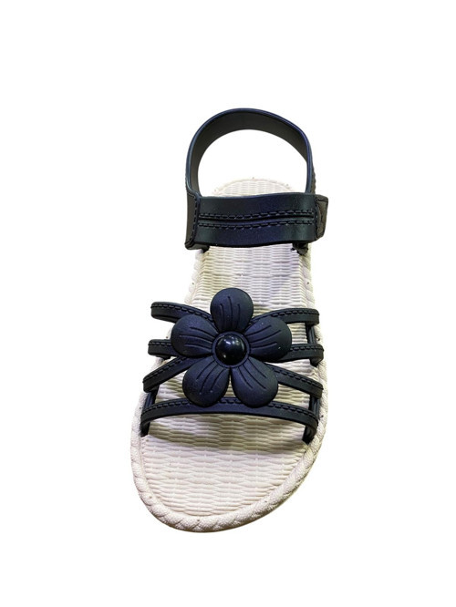 Çocuk Düz Taban Plastik Papatya Detaylı Sandalet
