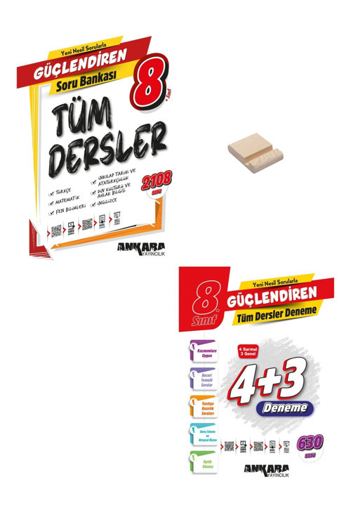 LGS 8. Sınıf Güçlendiren Tüm Dersler Soru Bankası ve Genel Deneme