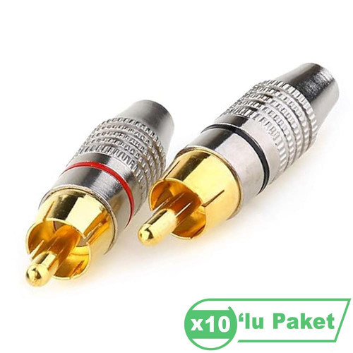Le5023 Rd Rca Erkek Konnektör ( 10'lu Paket )
