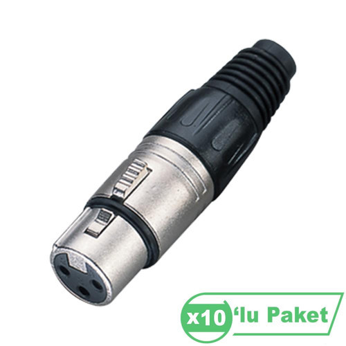 La1005 Xlr 3-Pin Dişi Connector ( 10'lu Paket )