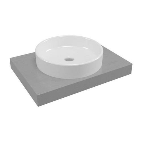 Serel Tezgah Üstü Çanak Lavabo Batarya Deliksiz İnce kenarlı 46x46 cm 2057DXS110H