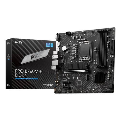 PRO B760M-P DDR4 SOKET 1700 DDR4 4800(OC) PCI-E ,M.2 USB3.2 HDMI,DP,VGA 1x 1