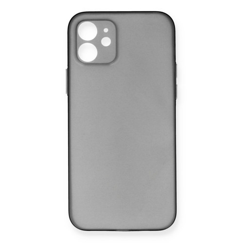 Apple iPhone 12 Kılıf PP Ultra İnce Kapak - Gri