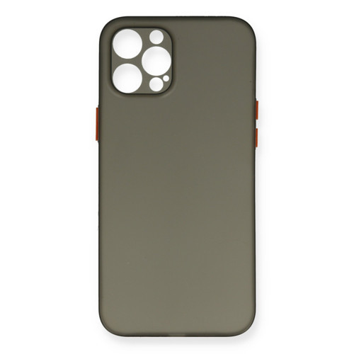 Apple iPhone 12 Pro Max Kılıf PP Ultra İnce Kapak - Gri
