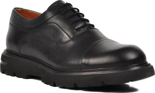 Premium 33283 Siyah Hakiki Deri Erkek Casual Ayakkabı