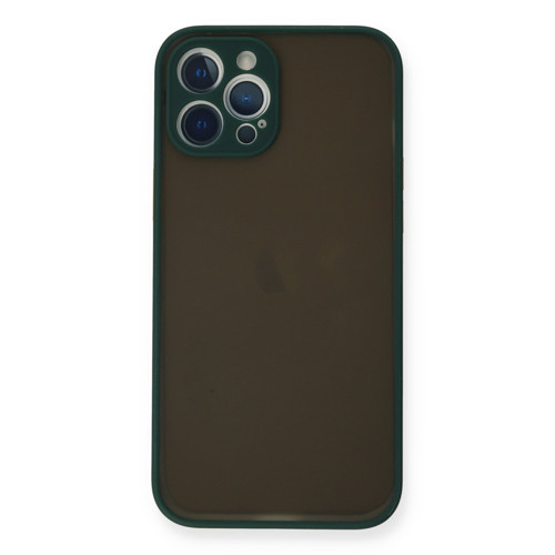 Apple iPhone 12 Pro Kılıf Montreal Silikon Kapak - Yeşil