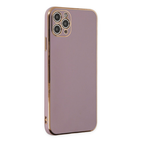 Apple iPhone 11 Pro Max Kılıf Volet Silikon - Mor