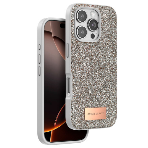 Apple iPhone 16 Pro Bright Simli Kapak - Gold